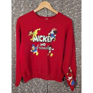 Youth Disney Mickey and‎ Friends Red Pullover Sweatshirt - Size S (3-5)
